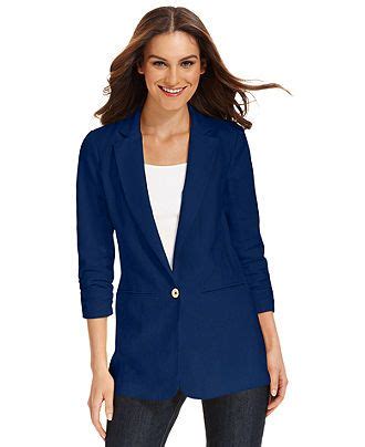 michael michael kors three quarter sleeve cobalt|MICHAEL Michael Kors Three Quarter Sleeve Jackets for Women.